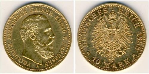 10 Mark Königreich Preußen (1701-1918) Gold 
