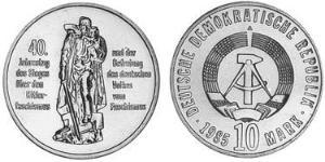 10 Mark Deutsche Demokratische Republik (1949-1990) Kupfer/Nickel 