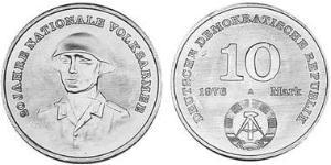 10 Mark Deutsche Demokratische Republik (1949-1990) Kupfer/Nickel 