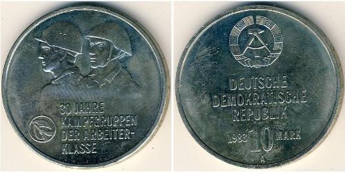 10 Mark Deutsche Demokratische Republik (1949-1990) Kupfer/Nickel 