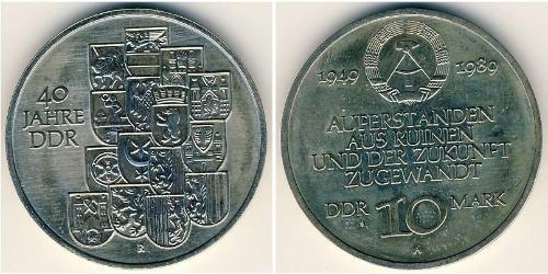 10 Mark Deutsche Demokratische Republik (1949-1990) Kupfer/Nickel 
