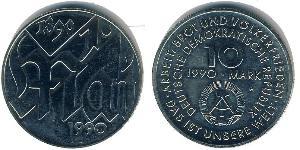 10 Mark Deutsche Demokratische Republik (1949-1990) Kupfer/Zink/Nickel 