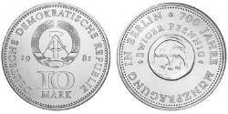 10 Mark República Democrática Alemana (1949-1990) Níquel/Cobre 