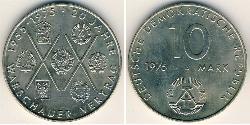 10 Mark República Democrática Alemana (1949-1990) Níquel/Cobre 