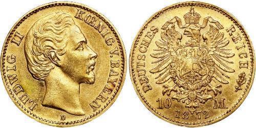 10 Mark Royaume de Bavière (1806 - 1918) Or Louis Ier de Bavière(1786 – 1868)
