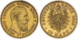 10 Mark Royaume de Prusse (1701-1918) Or Frédéric-Guillaume III de Prusse (1770 -1840)