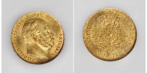 10 Mark Royaume de Prusse (1701-1918) Or Wilhelm I, German Emperor (1797-1888)