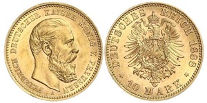 10 Mark Royaume de Prusse (1701-1918) Or Frédéric-Guillaume III de Prusse (1770 -1840)
