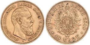 10 Mark Royaume de Prusse (1701-1918) Or Frédéric-Guillaume III de Prusse (1770 -1840)