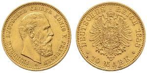 10 Mark Royaume de Prusse (1701-1918) Or Frédéric-Guillaume III de Prusse (1770 -1840)
