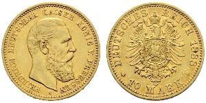 10 Mark Royaume de Prusse (1701-1918) Or Frédéric-Guillaume III de Prusse (1770 -1840)