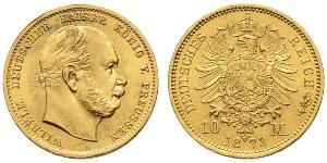 10 Mark Royaume de Prusse (1701-1918) Or Wilhelm I, German Emperor (1797-1888)