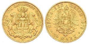 10 Mark Amburgo Oro 