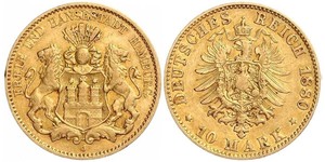 10 Mark Amburgo Oro 