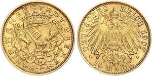 10 Mark Brema (stato) Oro 
