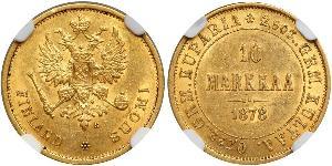 10 Mark Finlandia (1917 - ) / Impero russo (1720-1917) Oro Alessandro III (1845 -1894)