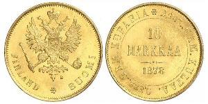 10 Mark Finlandia (1917 - ) / Impero russo (1720-1917) Oro Alessandro III (1845 -1894)
