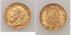 10 Mark Grand Duchy of Baden (1806-1918) Oro Federico I di Baden (1826 - 1907)