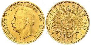 10 Mark Grand Duchy of Baden (1806-1918) Oro Federico II di Baden (1857 - 1928)