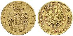 10 Mark Hamburgo Oro 