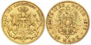 10 Mark Hamburgo Oro 