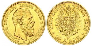 10 Mark Regno di Prussia (1701-1918) Oro Federico Guglielmo III di Prussia  (1770 -1840)