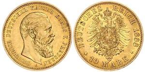 10 Mark Regno di Prussia (1701-1918) Oro Federico Guglielmo III di Prussia  (1770 -1840)