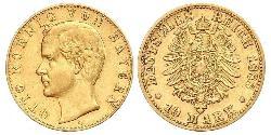 10 Mark Reino de Baviera (1806 - 1918) Oro Otón I de Baviera(1848 – 1916)