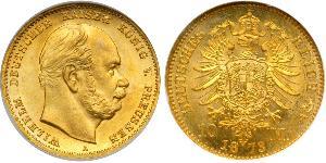 10 Mark Reino de Prusia (1701-1918) Oro Wilhelm I, German Emperor (1797-1888)