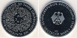 10 Mark Alemania Plata 