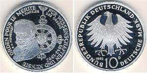 10 Mark Alemania Plata 
