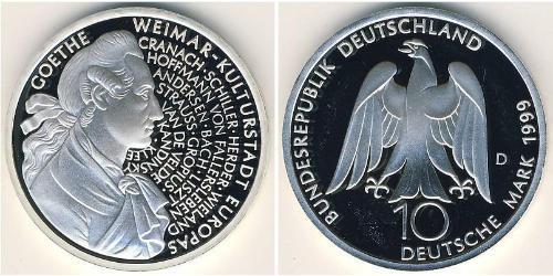 10 Mark Alemania Plata 