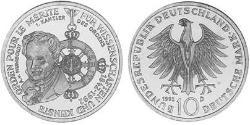 10 Mark Alemania (1990 - ) Plata 