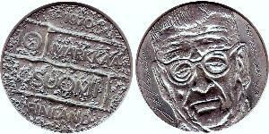 10 Mark Finlandia (1917 - ) Plata Juho Kusti Paasikivi