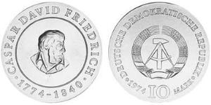 10 Mark República Democrática Alemana (1949-1990) Plata 