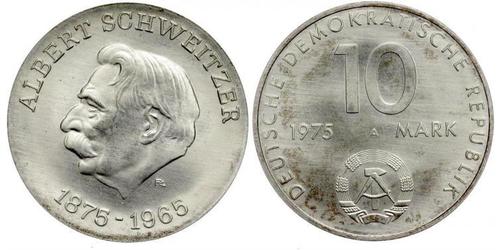 10 Mark República Democrática Alemana (1949-1990) Plata 