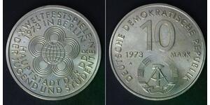 10 Mark Repubblica Democratica Tedesca (1949-1990) Rame/Nichel 
