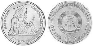 10 Mark Repubblica Democratica Tedesca (1949-1990) Rame/Nichel 