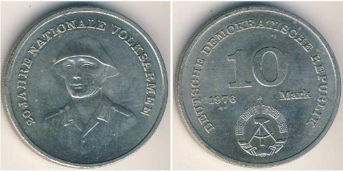 10 Mark Repubblica Democratica Tedesca (1949-1990) Rame/Nichel 