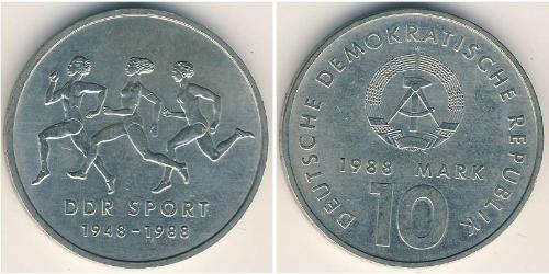 10 Mark Repubblica Democratica Tedesca (1949-1990) Rame/Nichel 