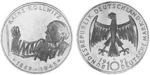10 Mark Bundesrepublik Deutschland  (1990 - ) Silber 