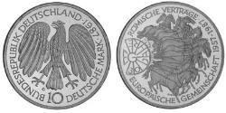 10 Mark Geschichte der Bundesrepublik Deutschland (1949-1990) Silber 