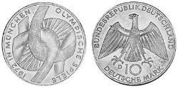 10 Mark Geschichte der Bundesrepublik Deutschland (1949-1990) Silber 