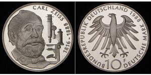 10 Mark Geschichte der Bundesrepublik Deutschland (1949-1990) Silber 