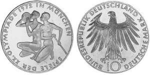 10 Mark Geschichte der Bundesrepublik Deutschland (1949-1990) Silber 