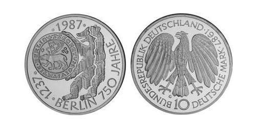 10 Mark Geschichte der Bundesrepublik Deutschland (1949-1990) Silber 