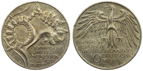10 Mark Geschichte der Bundesrepublik Deutschland (1949-1990) Silber 