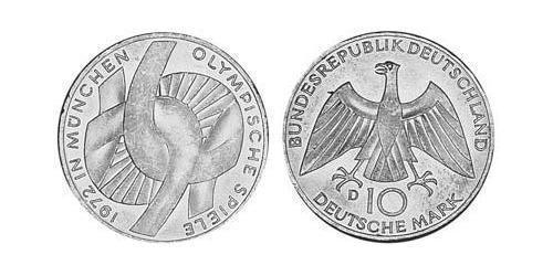 10 Mark Geschichte der Bundesrepublik Deutschland (1949-1990) Silber 