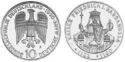 10 Mark Federal Republic of Germany (1990 - ) Silver 