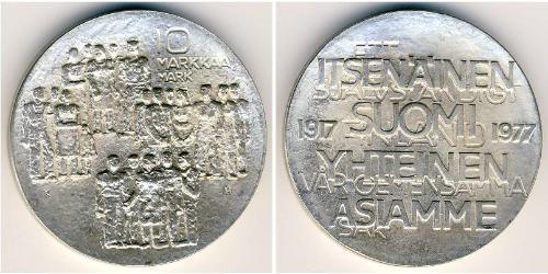 10 Mark Finland (1917 - ) Silver 